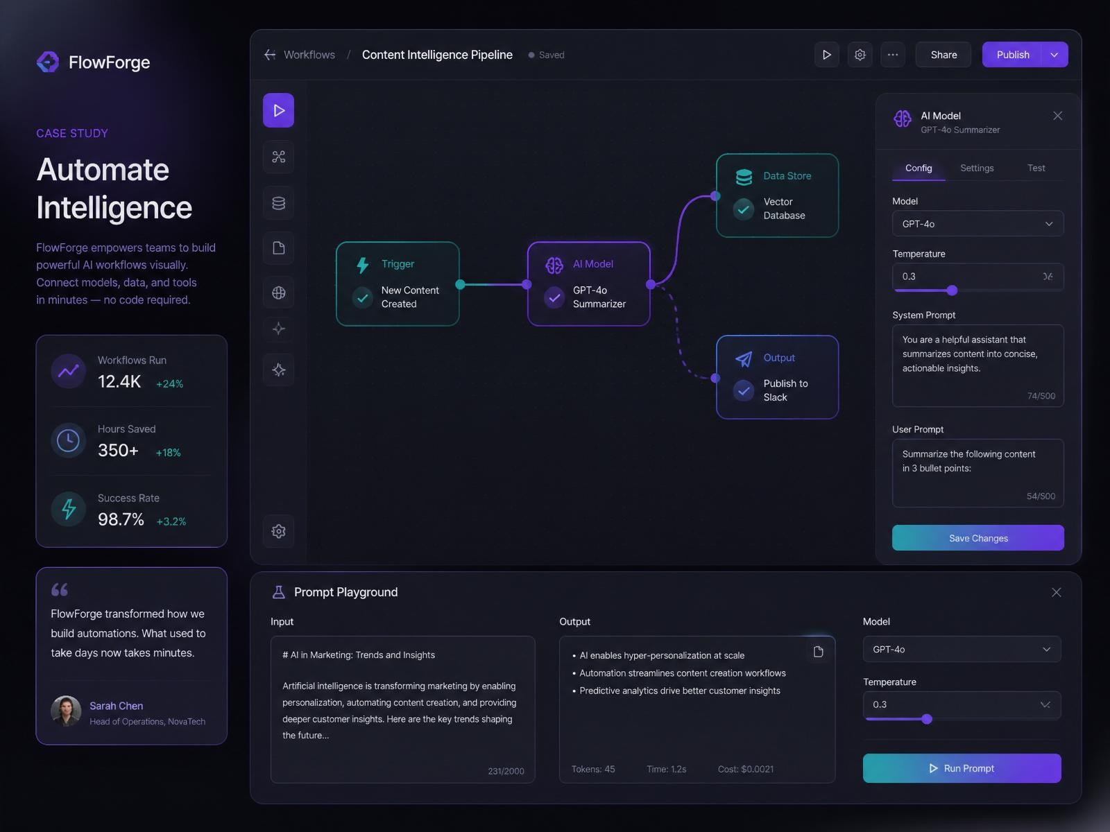 AI Workflow Builder — AI Automation Platform case study preview